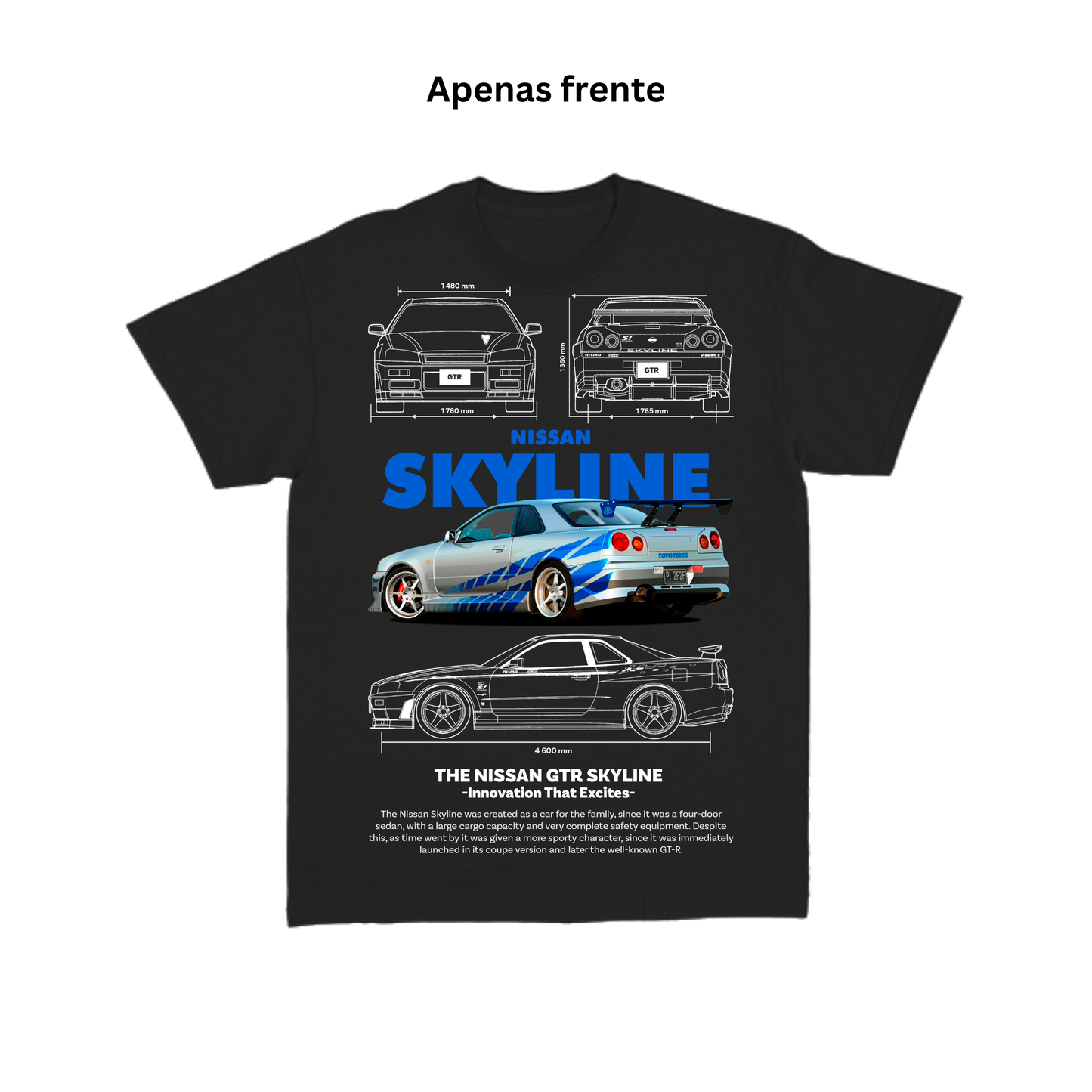 Skyline Front Print T-Shirt