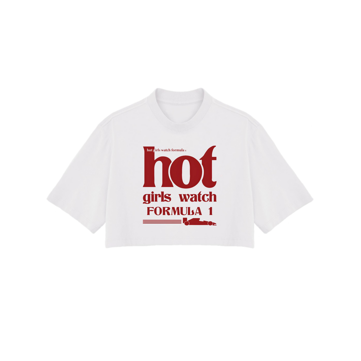 Hot Girls Watch F1 Crop Top