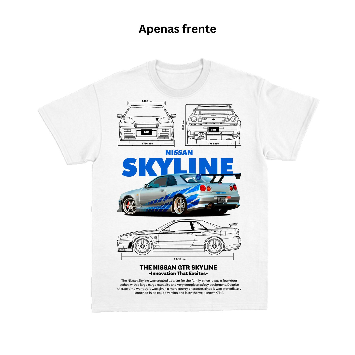 Skyline Front Print T-Shirt