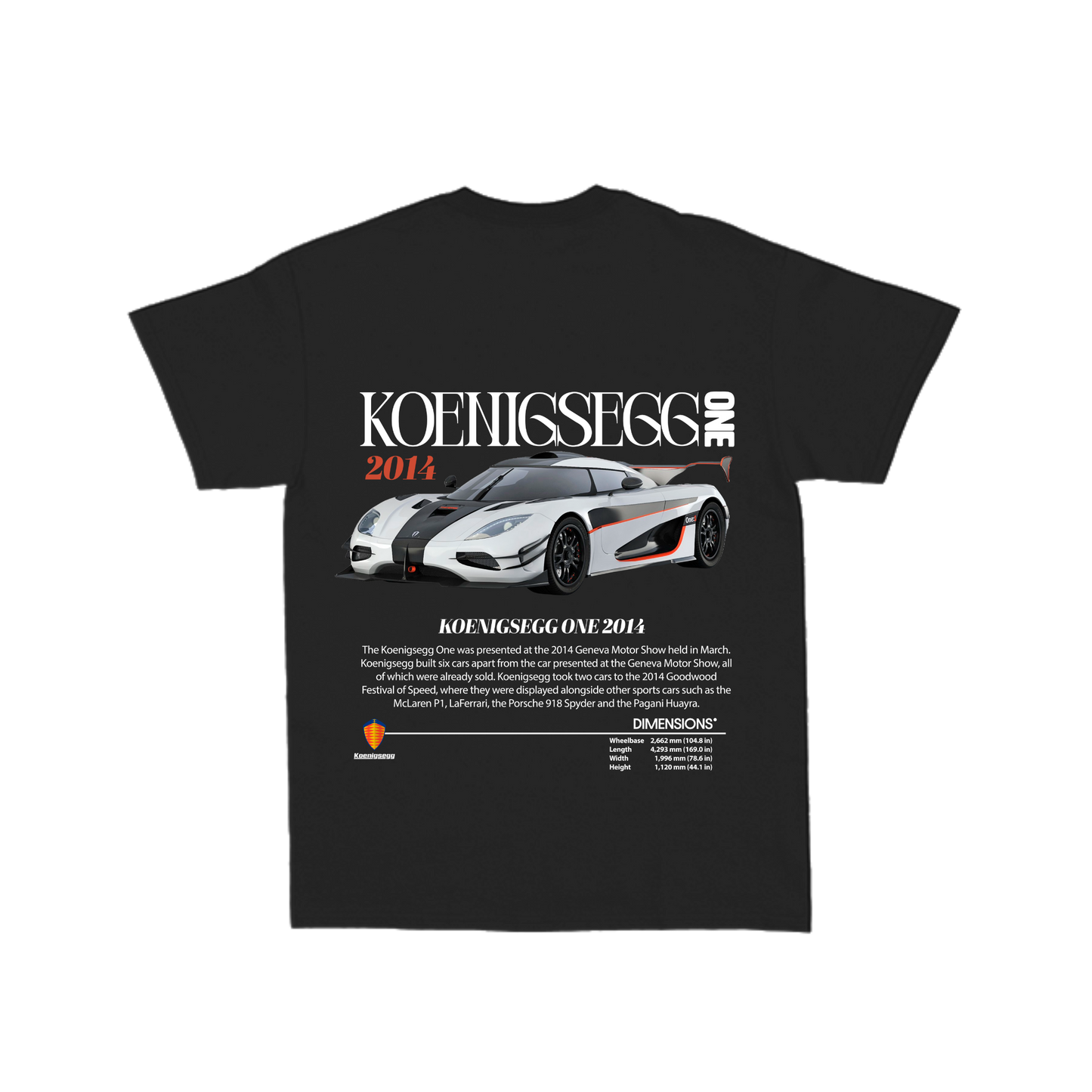 Koenigsegg One 2014 T-Shirt