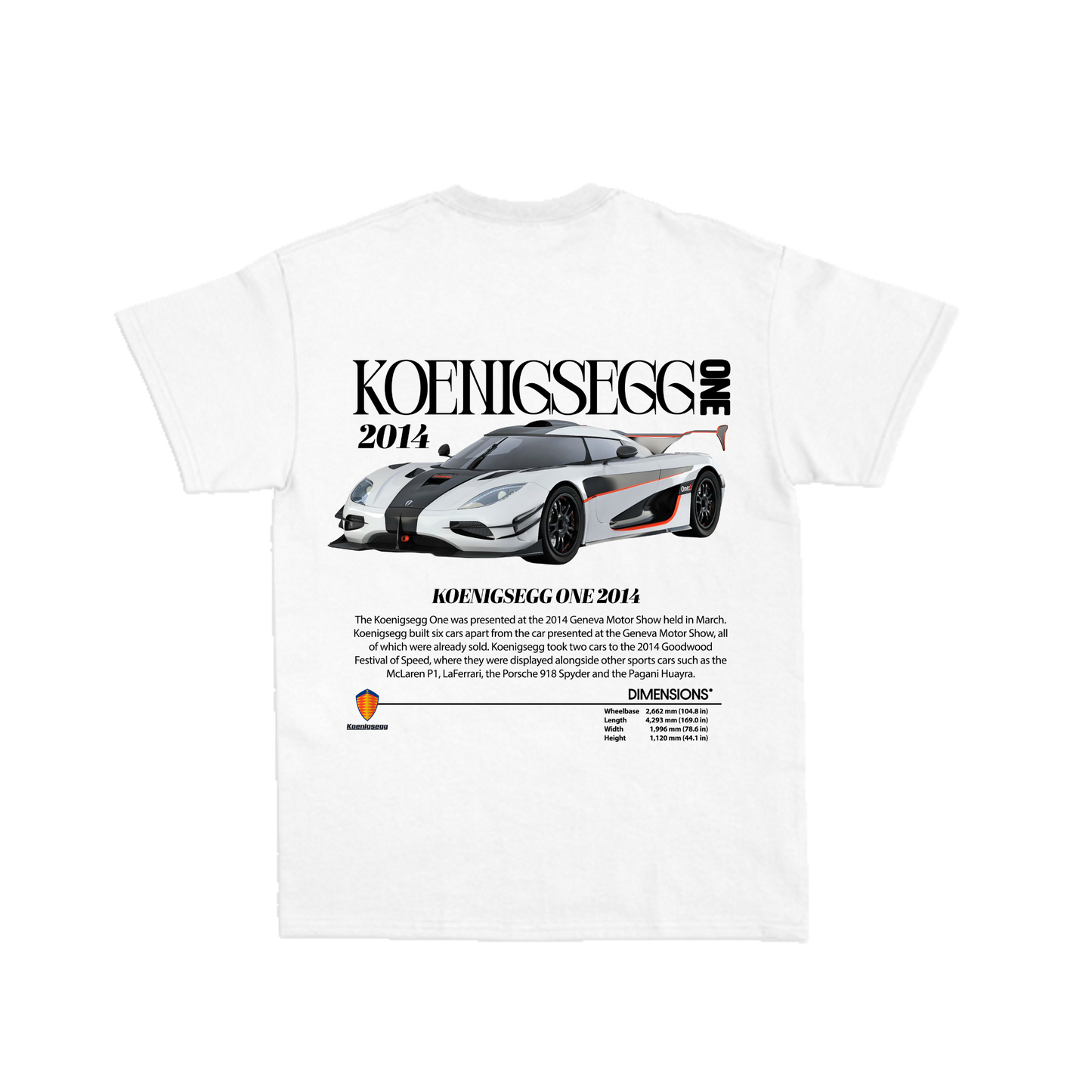 Koenigsegg One 2014 T-Shirt