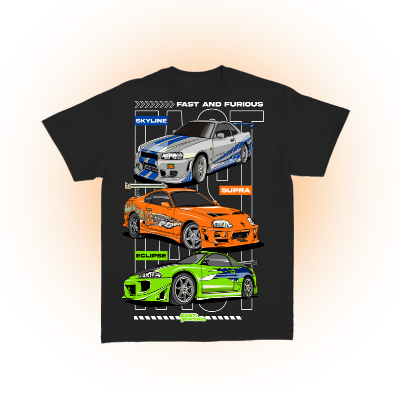 Fast & Furious Cars T-Shirt